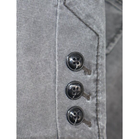 Hugo Boss Mens Blazer Sz 42R Charcoal Gray Cotton Blend Old Money Preppy Career - Picture 8 of 13
